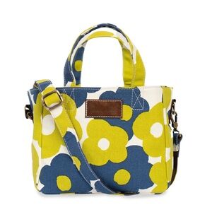 Maika Blue and Yellow Floral Mini Bag